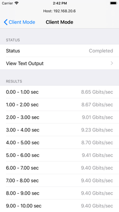 iPerf - Speed Test Tool screenshot 2