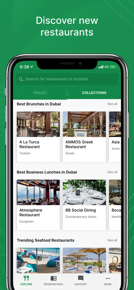 Eat App: Restaurant Bookings