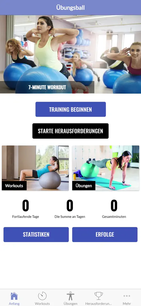 Gymnastikball Übungen