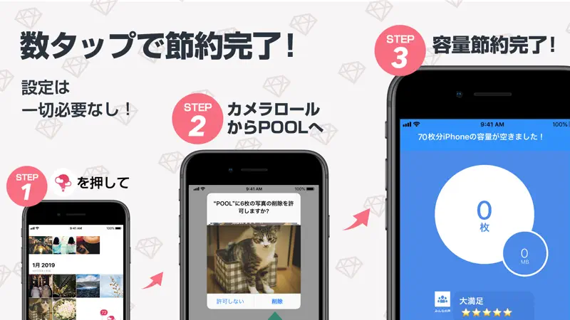 POOLプール-写真・動画の保存シェアの鍵付きアルバムアプリ screenshot 2 of 3