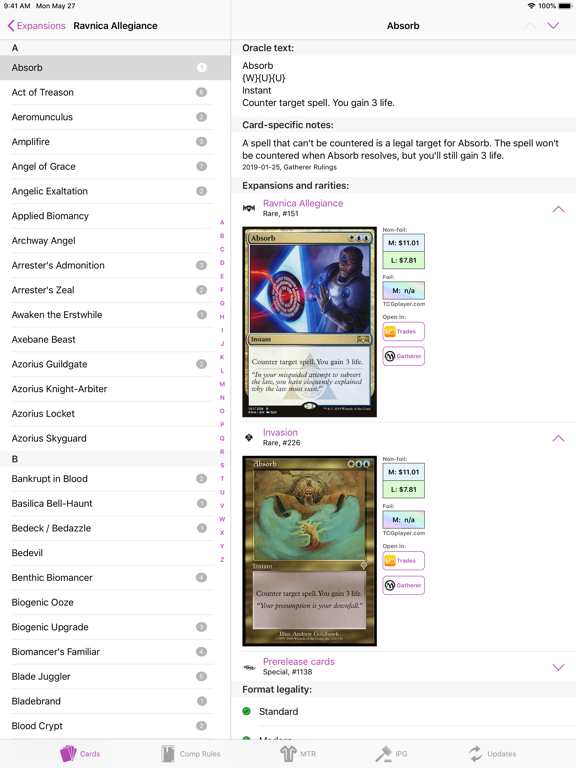 Screenshot #4 pour MTG Guide