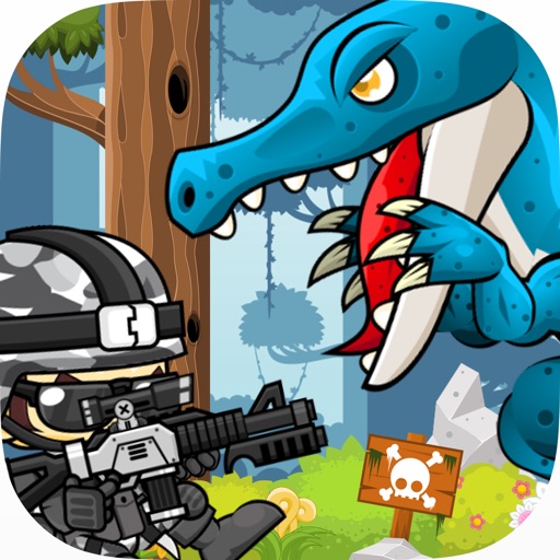 Jurassic Attack: Run 'n Gun iOS App