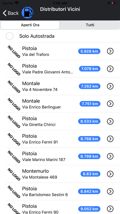 Screenshot #3 pour Cerca Distributori Benzina