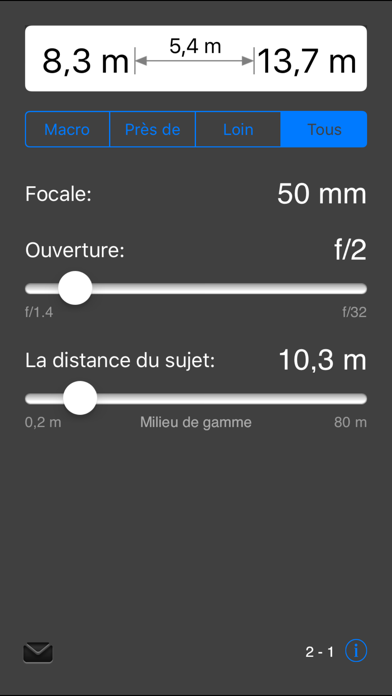 Screenshot #1 pour Outils de terrain (DoF)