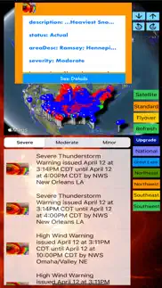 instant noaa alerts 3d elite iphone screenshot 1