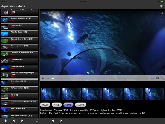 Screenshot #6 pour Aquarium Videos