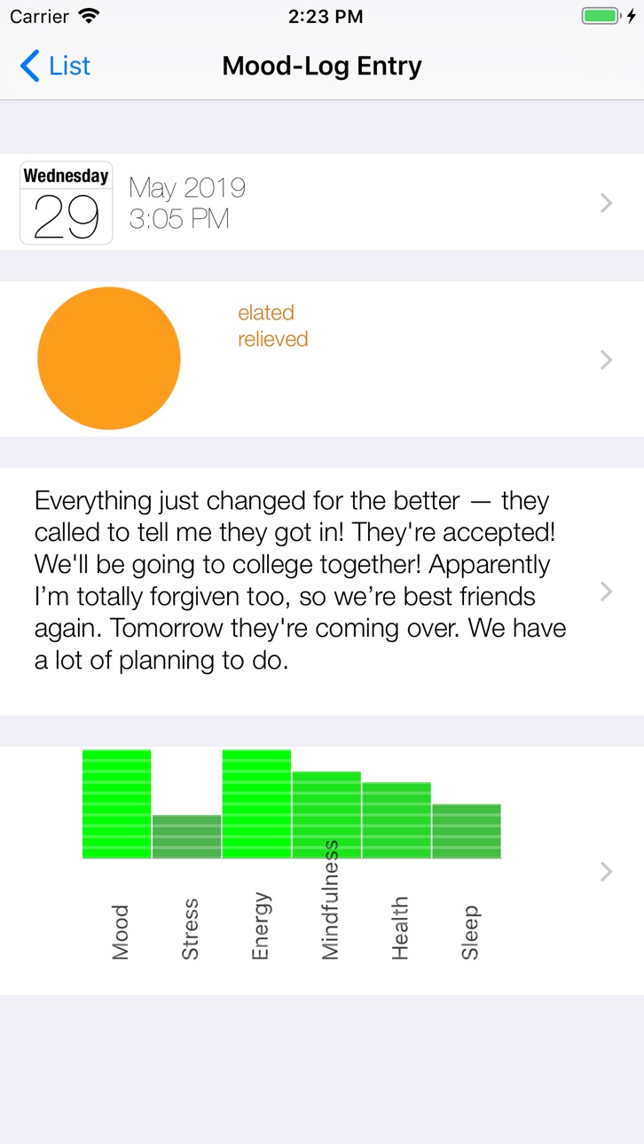 iPhone screenshot