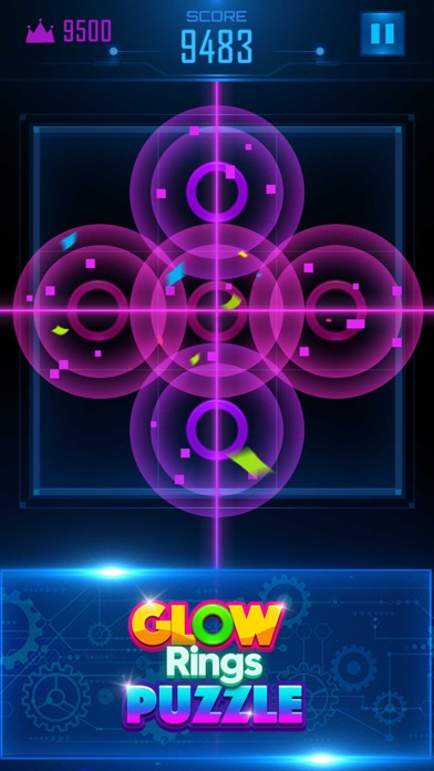 Screenshot #3 pour Glow Rings Puzzle