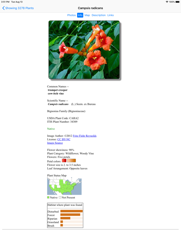 Alabama Wildflowers iPad screenshot