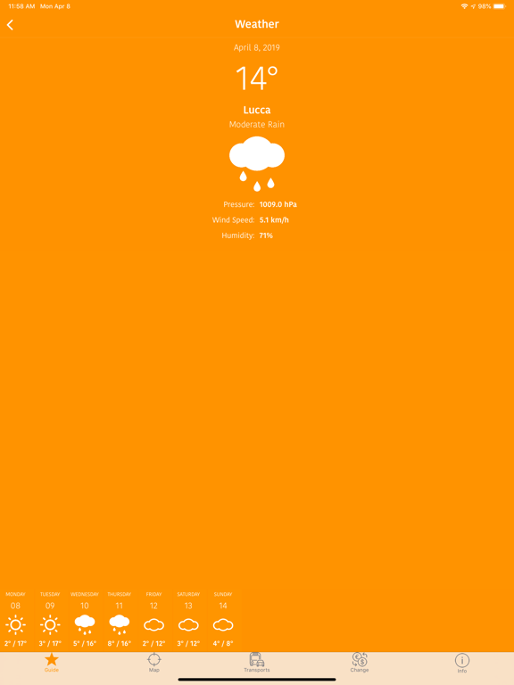 Lucca Travel Guide and Map iPad screenshot 9 - Travel app