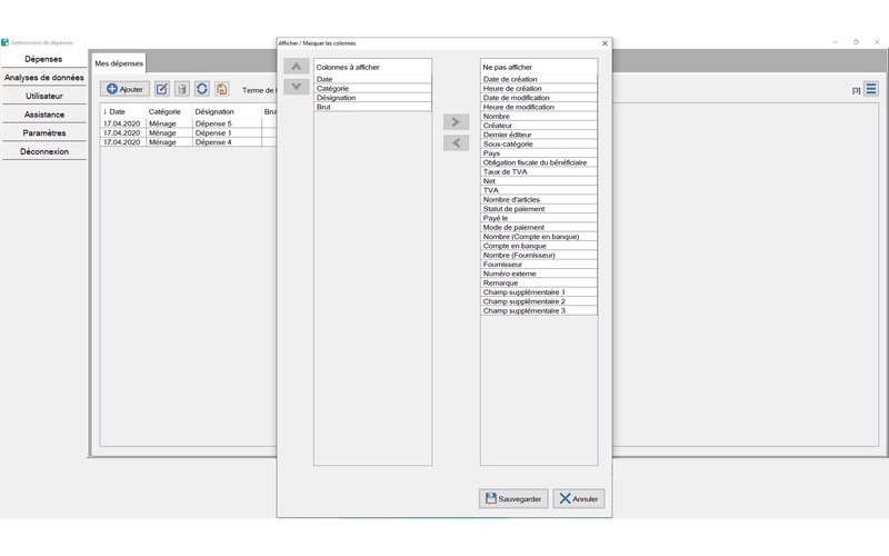 Screenshot #2 pour Gestionnaire de dépenses