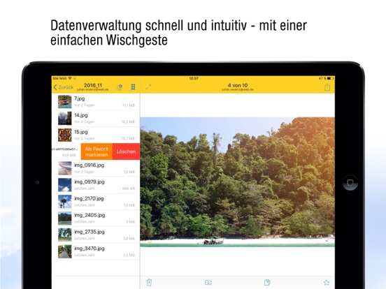 WEB.DE Online-Speicher screenshot 4