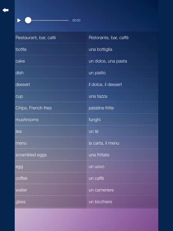 Learn Italian Language Course iPad screenshot