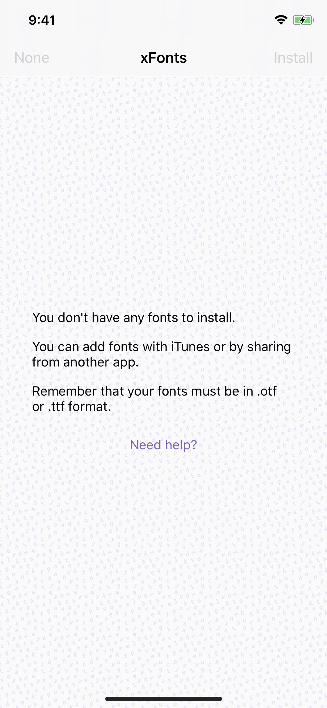 Screenshot do app Fontcase - Manage Your Type