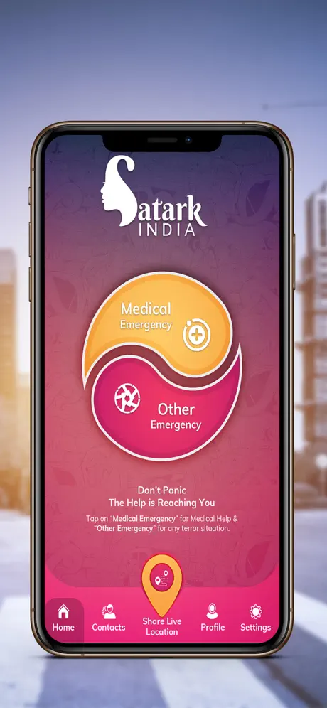 Satark India–Women safety app
