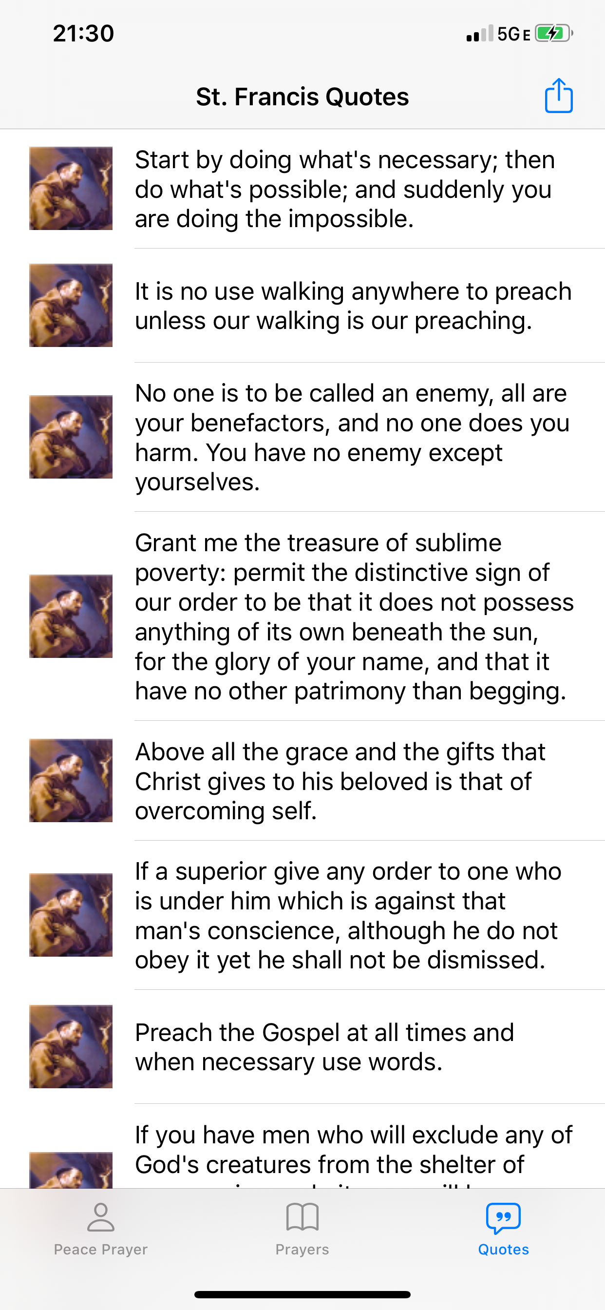 St. Francis of Assisi prayers