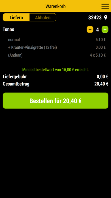 App screenshot