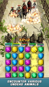VDV Match 3 RPG: Zombies! screenshot