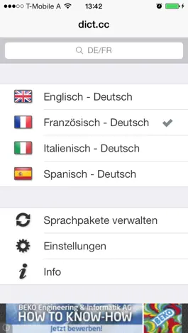 Game screenshot dict.cc Wörterbuch hack