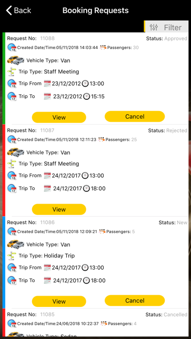 UAEU Transportation Mobile App Screenshot