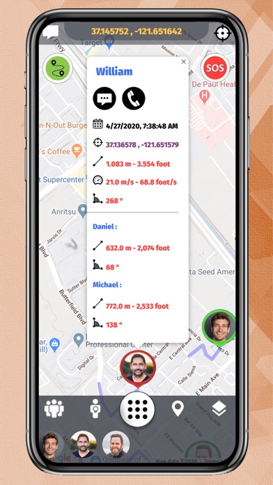Screenshot #2 pour Gps Tracking - Friends
