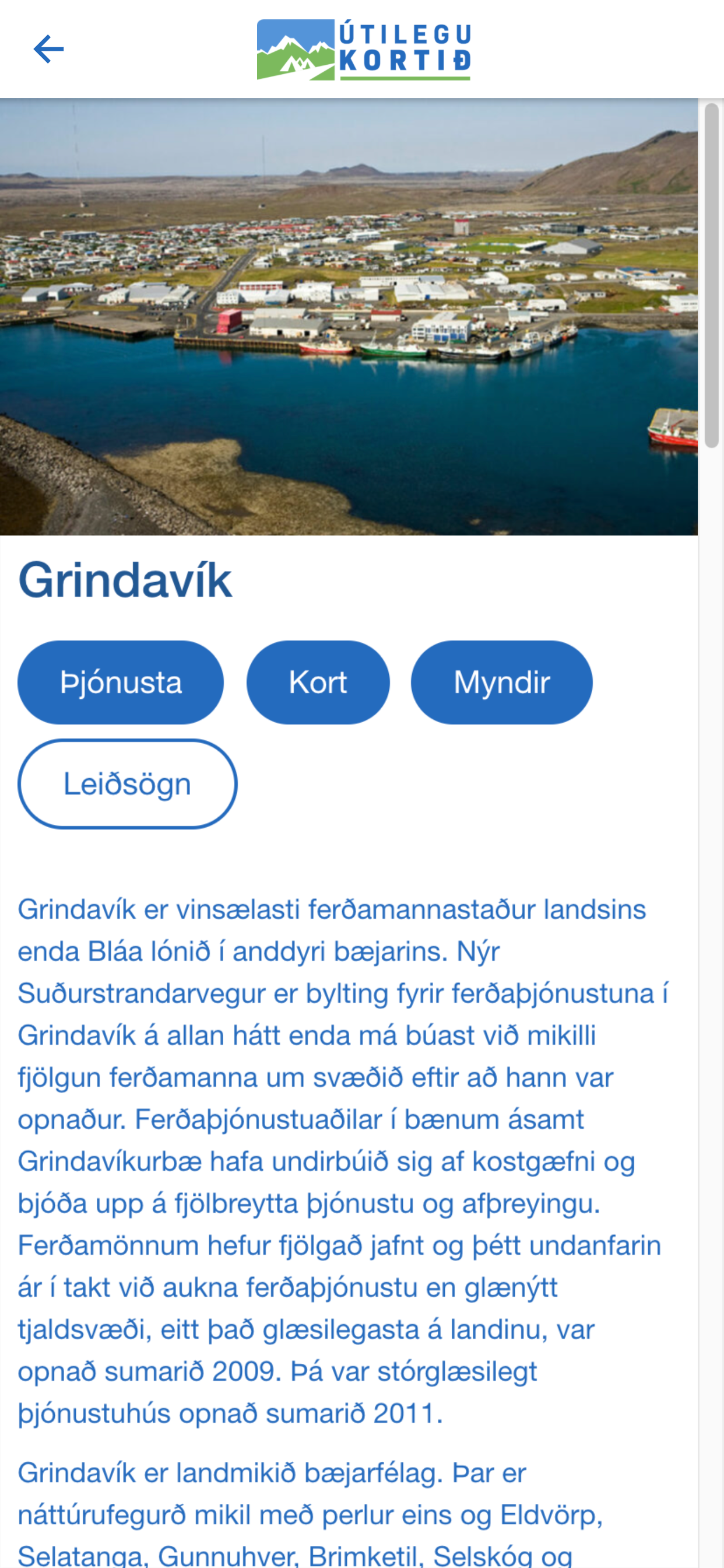Útilegukortið