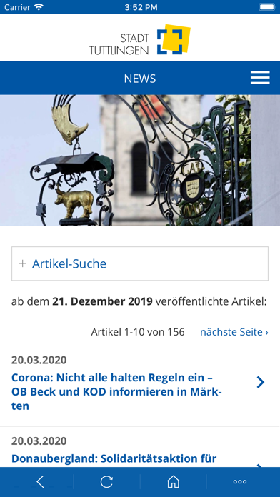 Tuttlingen City App Screenshot