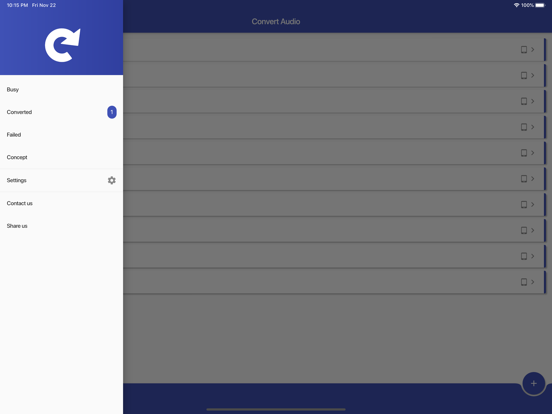 Convert Audio iPad app afbeelding 6