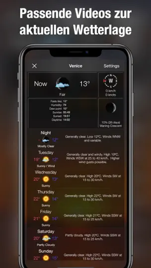Screenshot von Wetter HD Live + auf dem iPhone 4