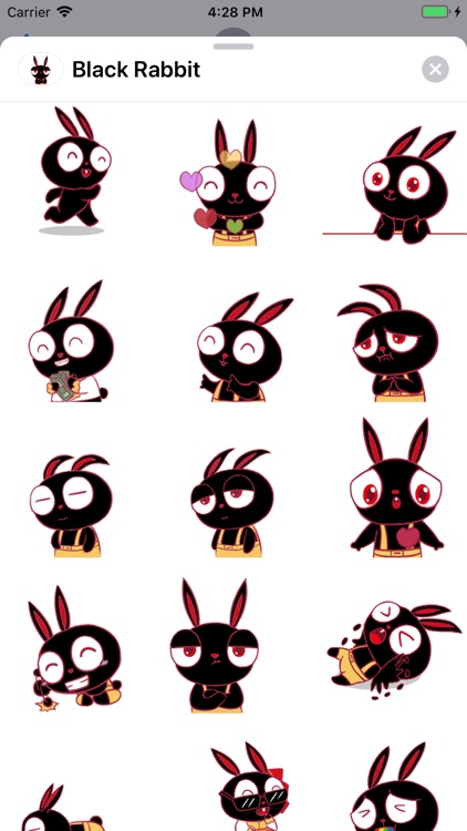 Black Rabbit Stickers