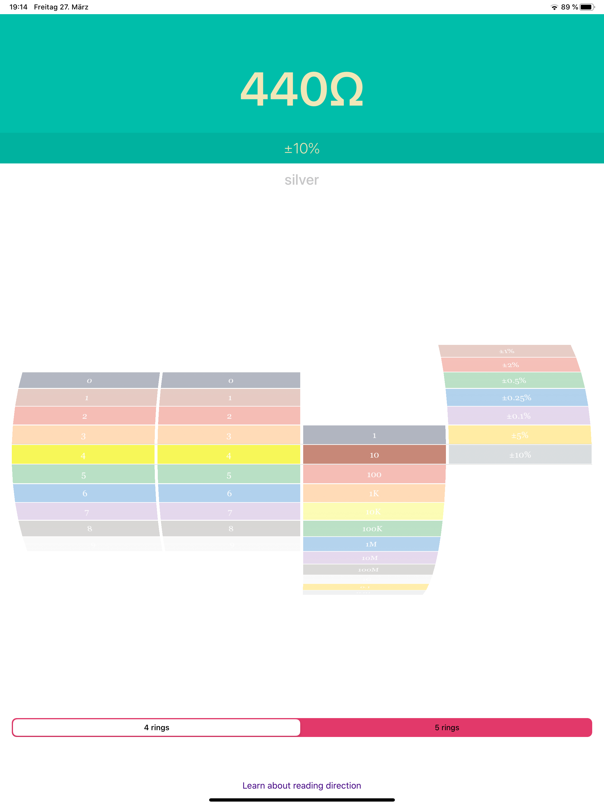 Resistor Color Codes