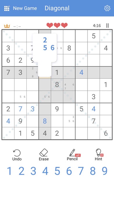 Sudoku-Classic Brain Puzzles. Screenshot