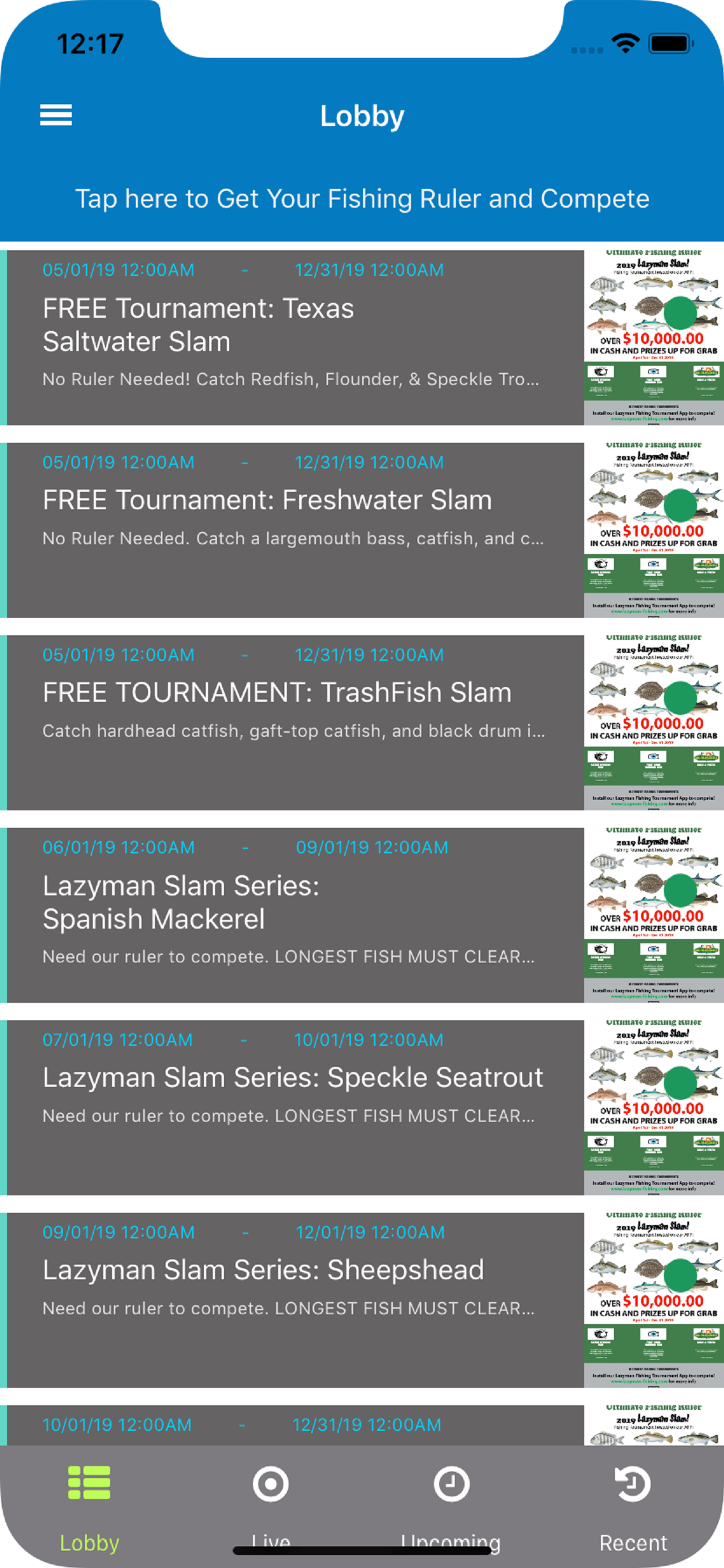 Lazyman Fishing Tournaments screenshot 5