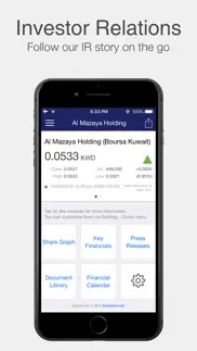 mazaya investor relations iphone screenshot 1