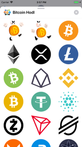 Bitcoin Crypto HODL Stickers screenshot