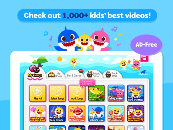 Baby Shark Best Kids Songs iPad app afbeelding 2