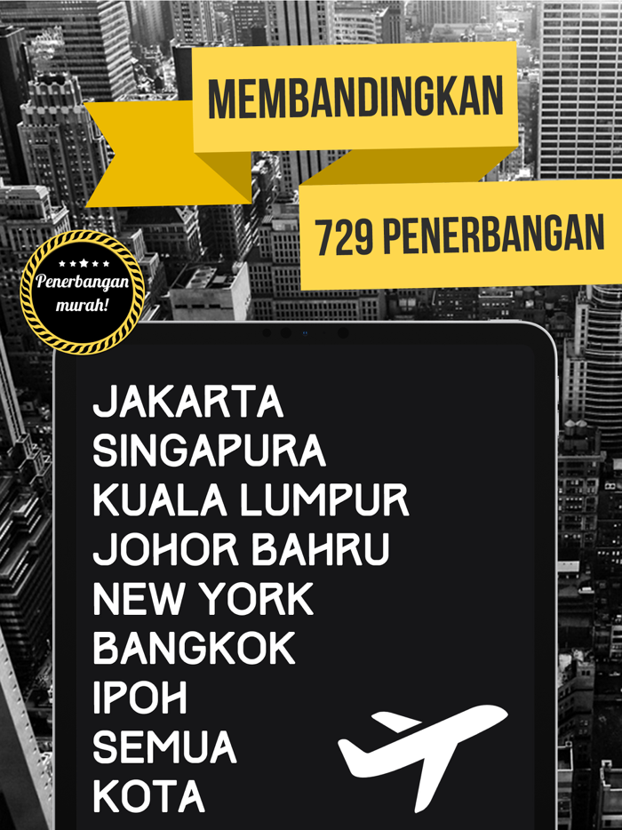Pemesanan penerbangan murah