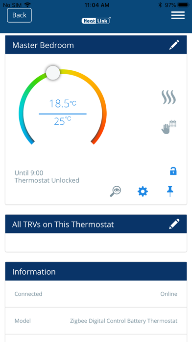 HeatLink Smart System Screenshot