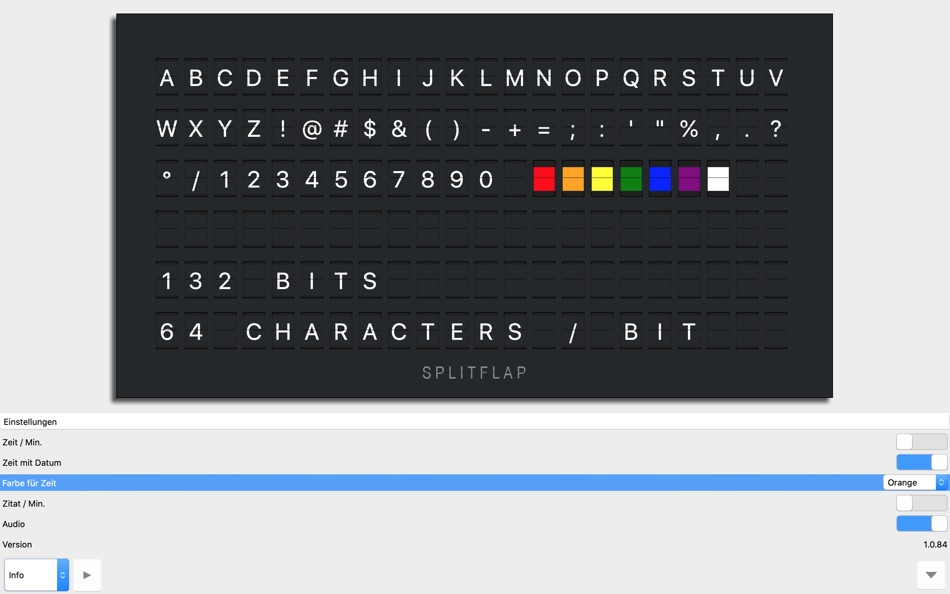 #1. SplitFlap (macOS) 由: Rico Obrist