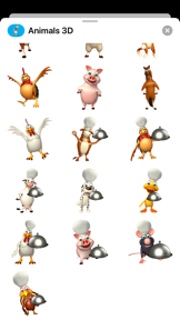 Animal 3D Stickers - Emojis screenshot