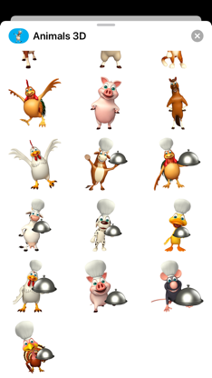 Animal 3D Stickers - Emojis screenshot 3