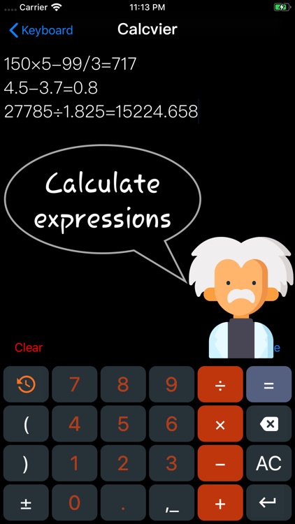 Calcvier - Keyboard Calculator screenshot-0