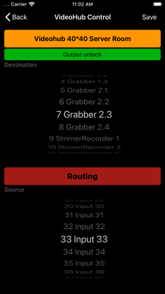 VideoHubControl screenshot 1