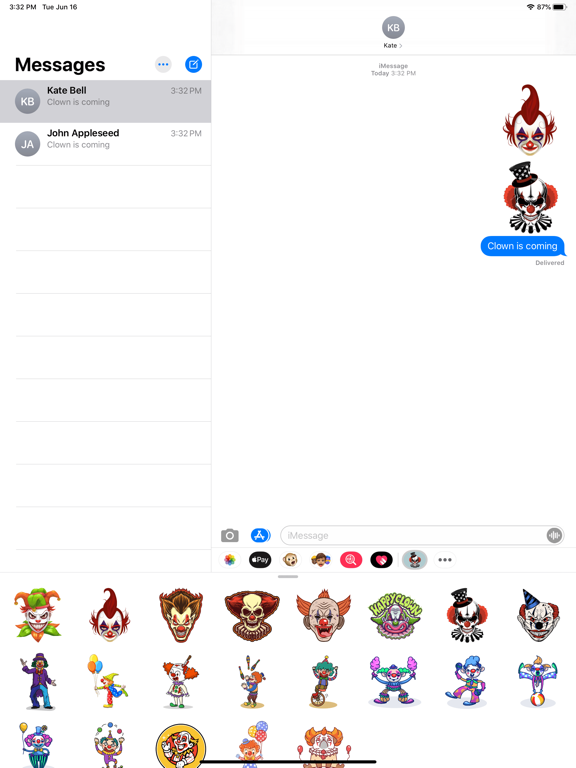 Screenshot #5 pour Bad Clown Stickers