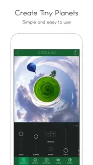 Circular Tiny Planet Editor iphone bilder 1