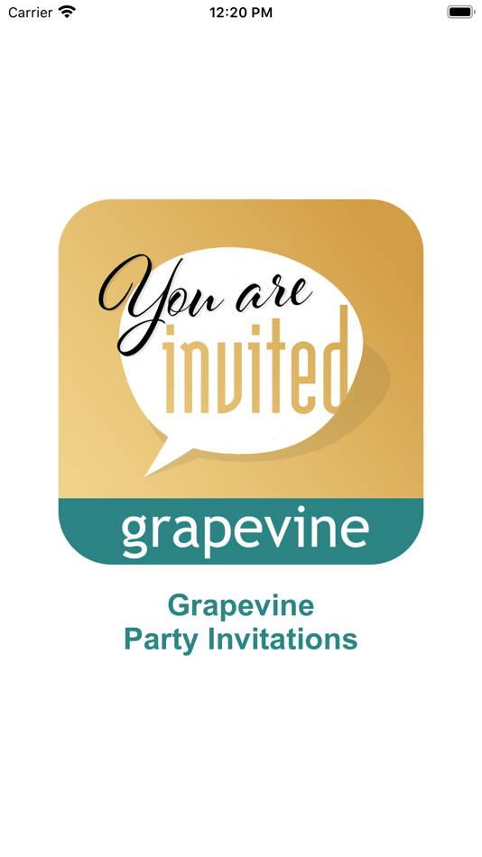 #1. Grapevine Party Invitations (iOS) 由: grapevine.nu