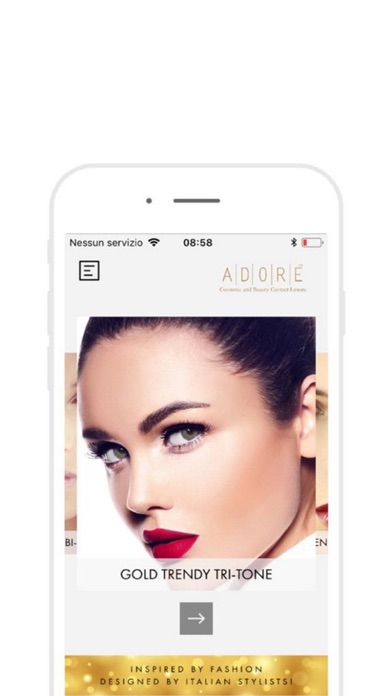 Adore Contact Lenses Screenshot