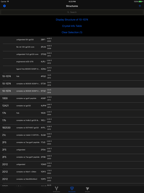 Screenshot #4 pour HIV Antibody Database