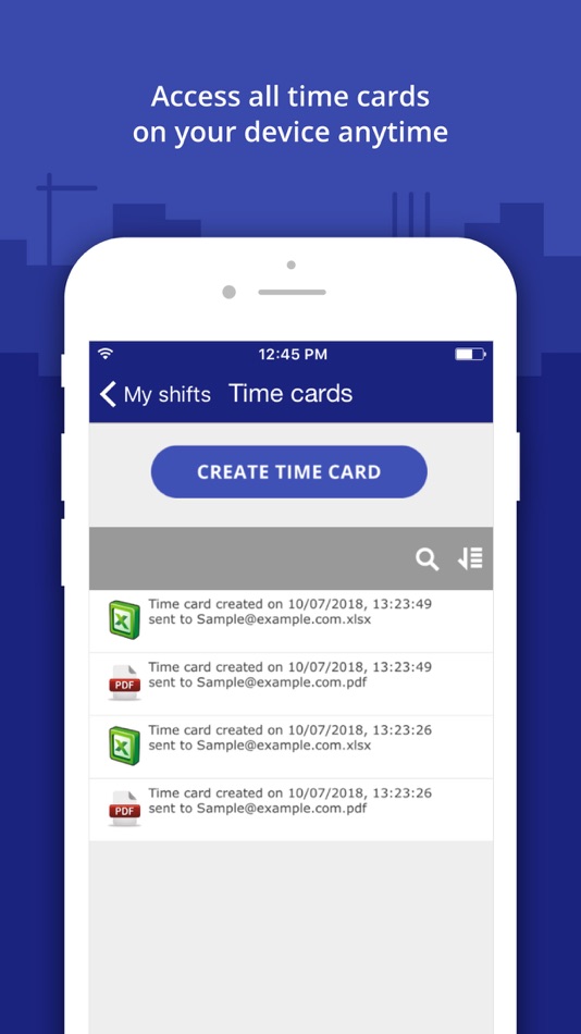 Punch in out timesheet app by snappii ios apps appagg