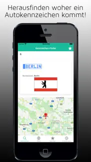 kennzeichen-finder mit karte iphone screenshot 1